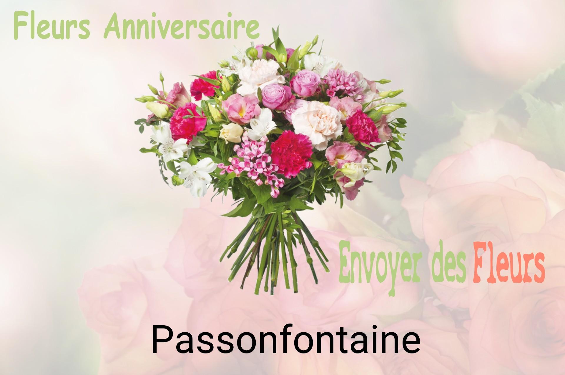 Bouquet de fleurs d’anniversaire livré à Passonfontaine