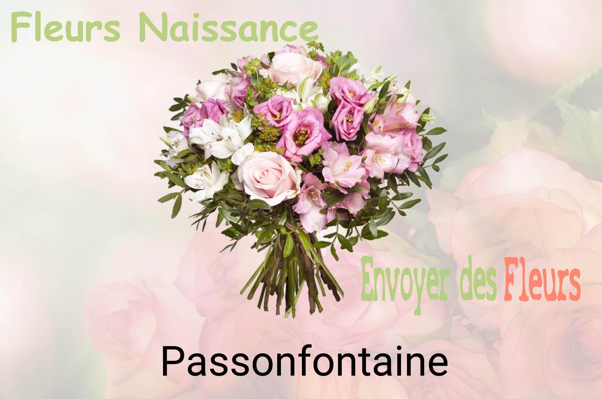 Bouquet de fleurs de naissance livré à Passonfontaine